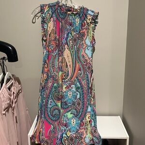 Tommy Hilfiger Paisley Print Sleeveless Dress